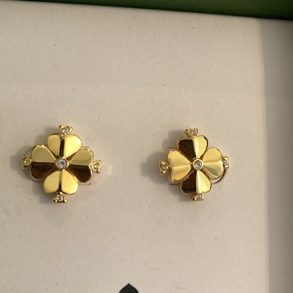 kate spade NEW YORK Clover Stud Earrings full inclusion NWT/NIB - Picture 3 of 8